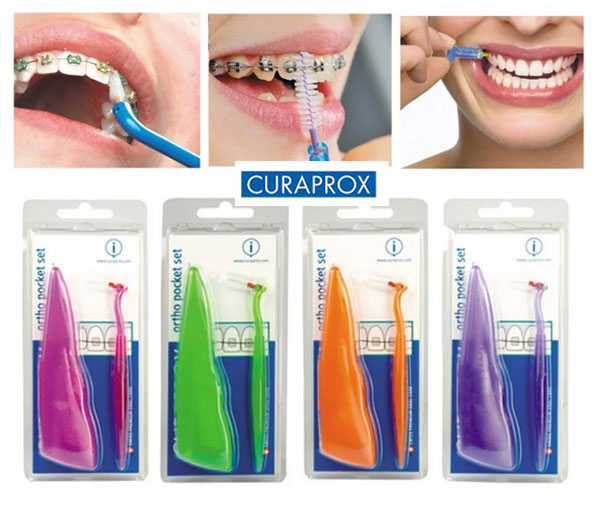 2. Bộ bàn chải kẽ cho răng niềng Curaprox Ortho Pocket Set 1