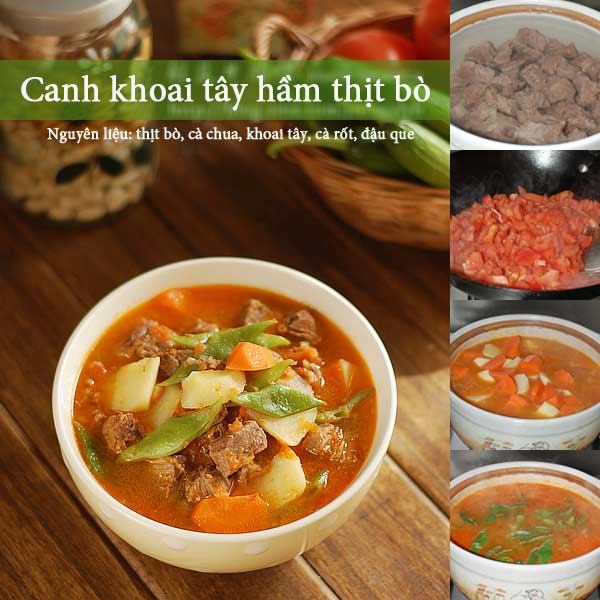 4. Canh khoai tây thịt bò 1 4. Canh khoai tây thịt bò 1