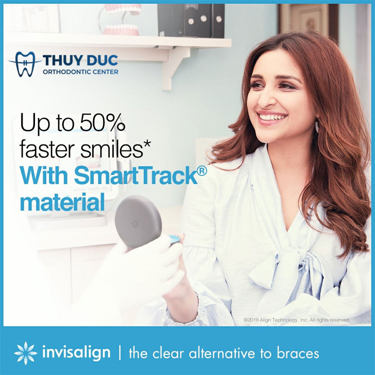 Vật liệu chỉnh răng SmartTrack hỗ trợ tối đa điều trị Invisalign 1 Vật liệu chỉnh răng SmartTrack hỗ trợ tối đa điều trị Invisalign 1