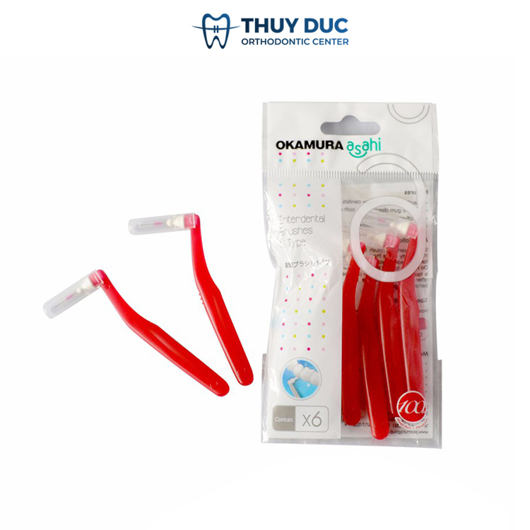 3. Bàn chải kẽ niềng răng Okamura Asahi 1