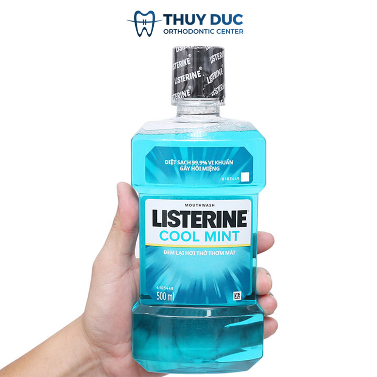 Nước súc miệng Listerine bạc hà 1 Nước súc miệng Listerine bạc hà 1